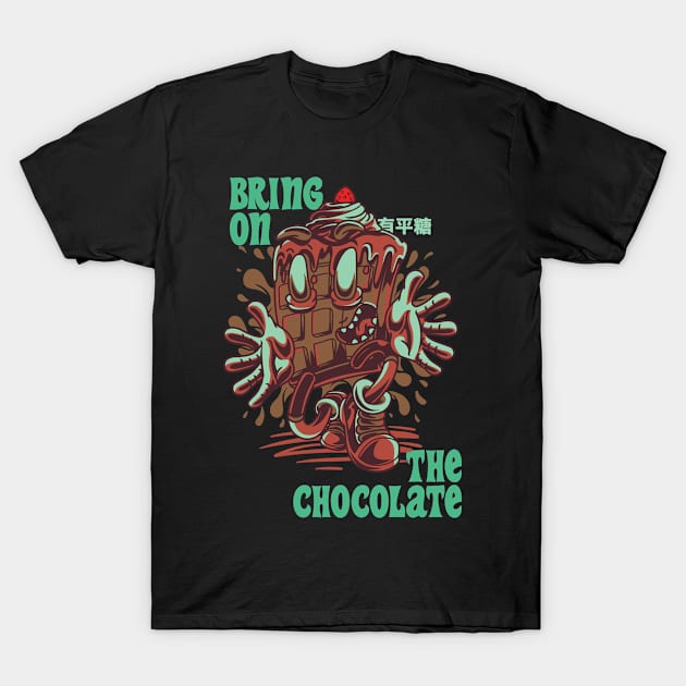 Bring on the chocolate- Chocoholic Monster T-Shirt by ClickAlt